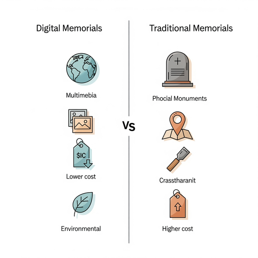 Digital Memorials vs Traditional Memorials 2025: Complete Cost and Feature Comparison Guide