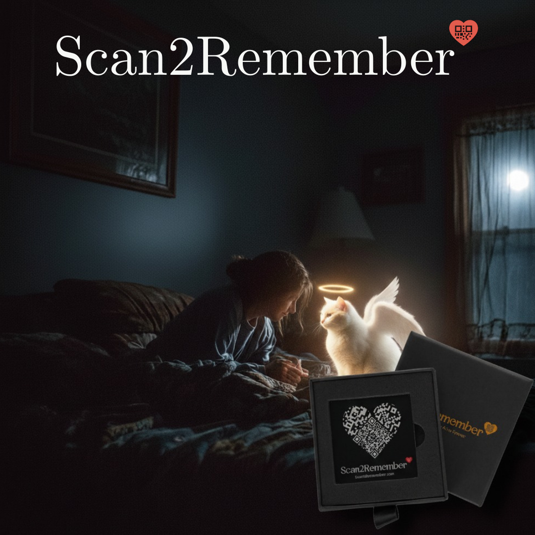 Pet Memorial QR Code Plaque - Honor Your Furry Friend Forever with Unlimited Digital Tributes | Weatherproof