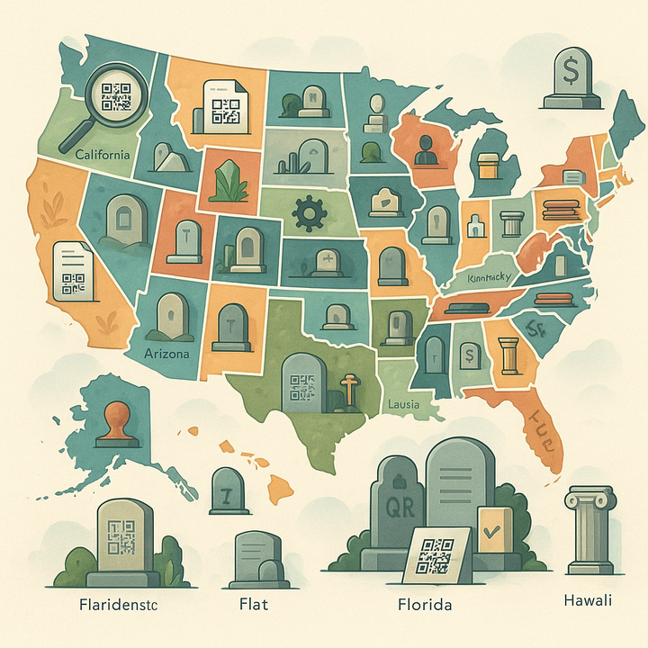 Cemetery QR Code Policies by State: Complete 50-State Guide