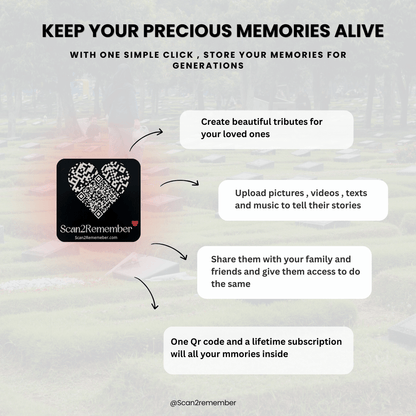 Dog Memorial QR Plaque - Because Good Dogs Deserve Forever