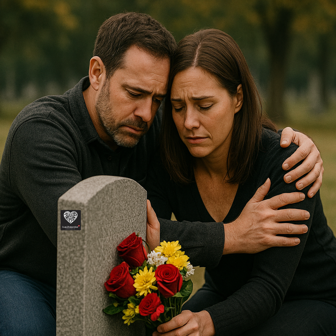 QR Code Memorial for Gravestone - Forever Memory Plaque | Scan2Remember