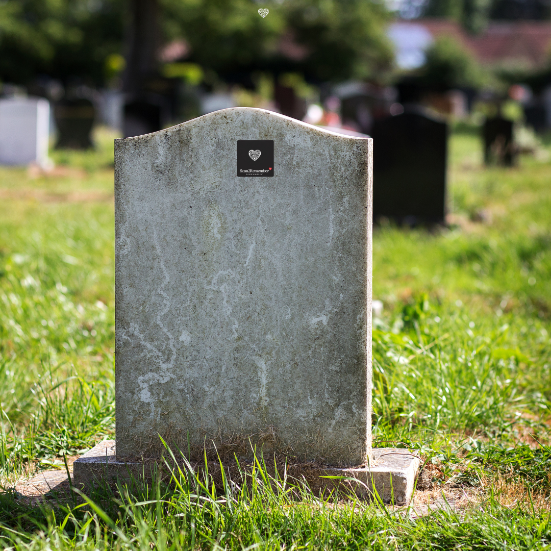 QR Code Memorial for Gravestone - Forever Memory Plaque | Scan2Remember