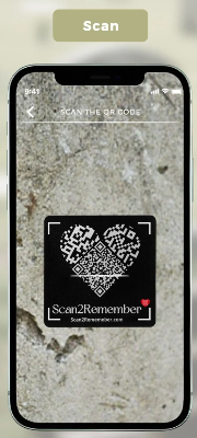 QR Code Memorial for Gravestone - Forever Memory Plaque | Scan2Remember